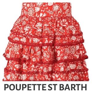 Poupette St Barth Printed Bibi Mini Skirt m